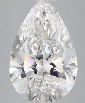 3.58ct Pear Lab-Grown Diamond — D VVS2 — IGI Certified