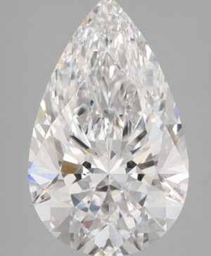 3.56ct Pear Lab-Grown Diamond — D VVS2 — IGI Certified