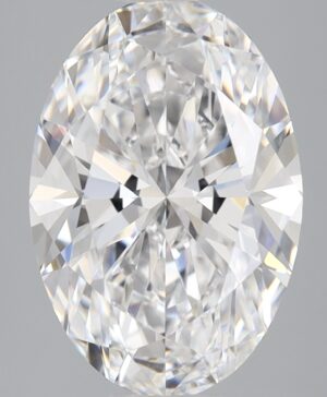3.58ct Oval Lab-Grown Diamond — D VVS2 — IGI Certified