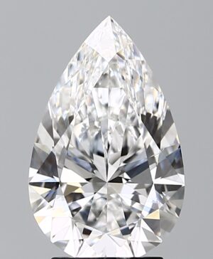 3.08ct Pear Lab-Grown Diamond — D VVS2 — IGI Certified