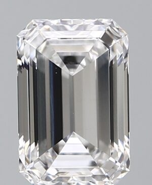 1.29ct Emerald Lab-Grown Diamond — D VVS2 — IGI Certified