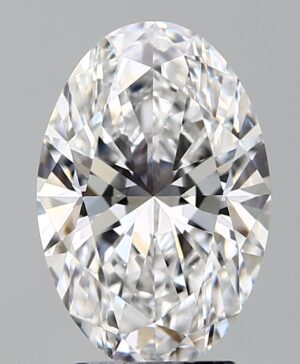 3.57ct Oval Lab-Grown Diamond — D VVS2 — IGI Certified