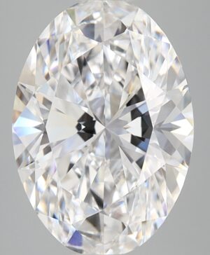 3.57ct Oval Lab-Grown Diamond — D VVS2 — IGI Certified