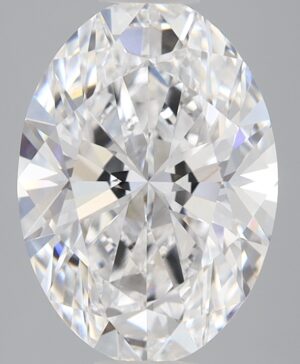 3.56ct Oval Lab-Grown Diamond — D VVS2 — IGI Certified