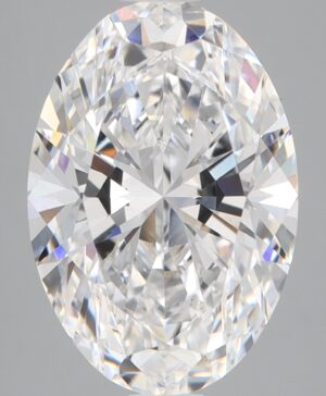 3.55ct Oval Lab-Grown Diamond — D VVS2 — IGI Certified
