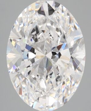 3.55ct Oval Lab-Grown Diamond — D VVS2 — IGI Certified