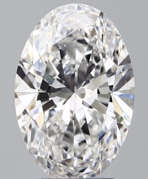 3.55ct Oval Lab-Grown Diamond — D VVS2 — IGI Certified