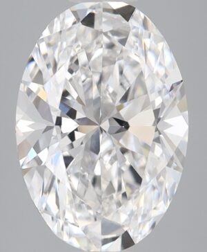 3.51ct Oval Lab-Grown Diamond — D VVS2 — IGI Certified