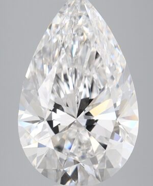 3.05ct Pear Lab-Grown Diamond — D VVS2 — IGI Certified