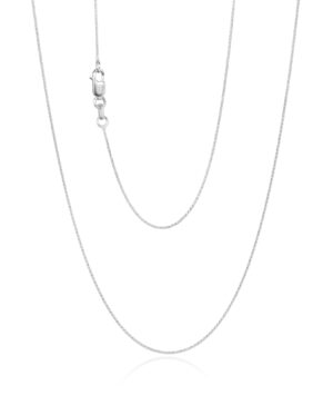 020SPID12-White-50cm - 375/- 0.80mm Triple Wheat 12 Cuts (Round Look), 20 Gauge Chain