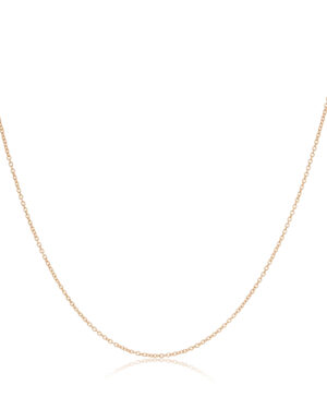 025KF005-Yellow-45cm - 375/- 1.10mm Round Forzatina Cable Chain