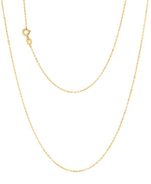 029FOD504-Yellow-50cm - 375/- Super Fine Diamond Cut Forzatina 29 Gauge Chain