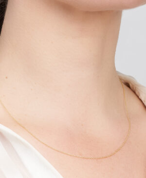 Alternative view of 030RS-Yellow-42cm - 375/- 1.30mm Tight Plain Rolo Chain, 30 Gauge, Chain