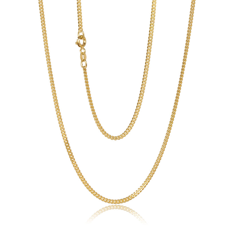 GVJ Custom gold chain on a white background