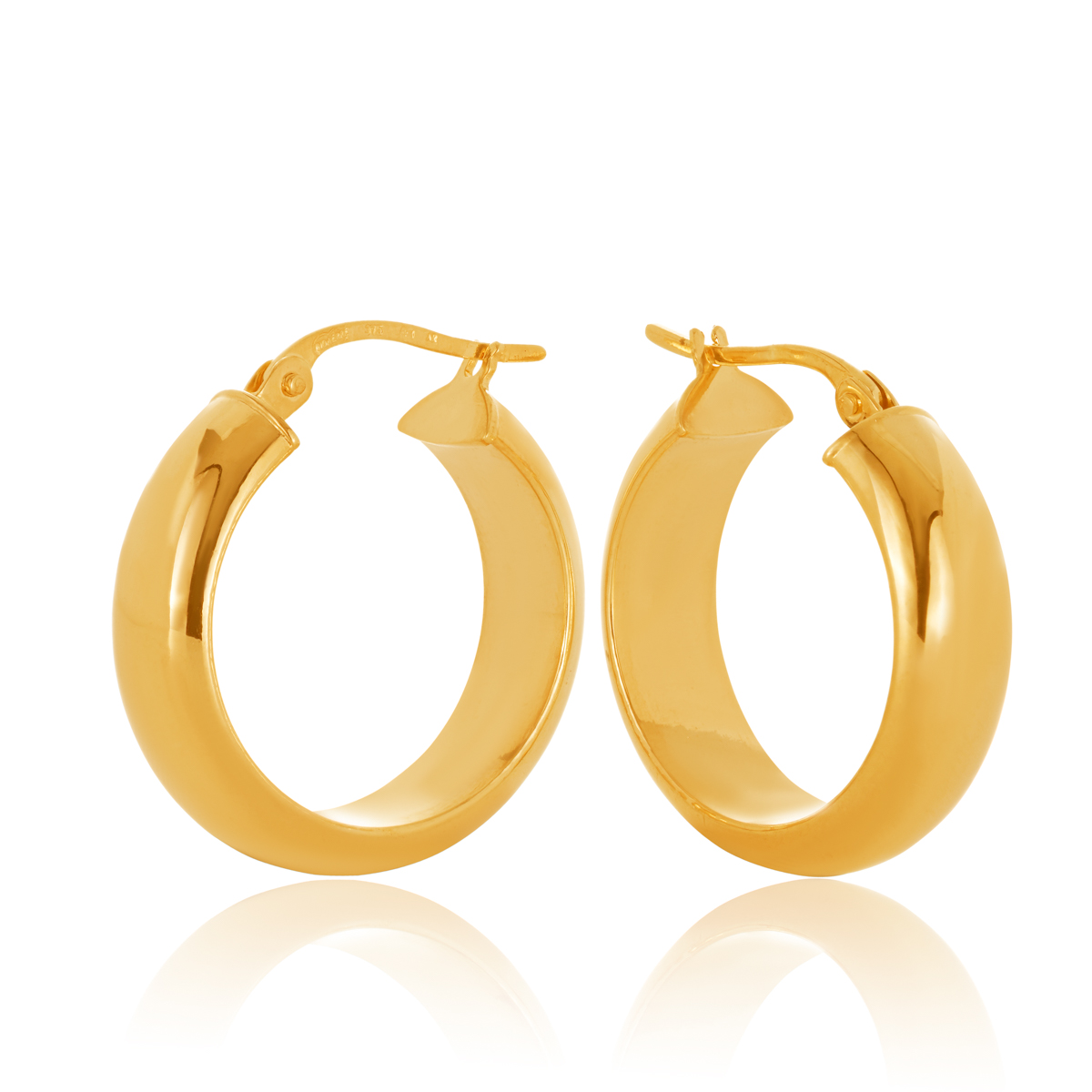 15OBC142-99 375/- Diameter., 15OBC142-99 9Y Half Round 5.7mm Wide Plain Hoop