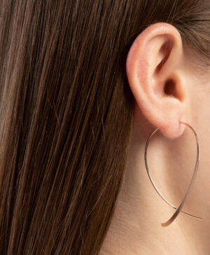20600 – 925/- earring, matte pink fg