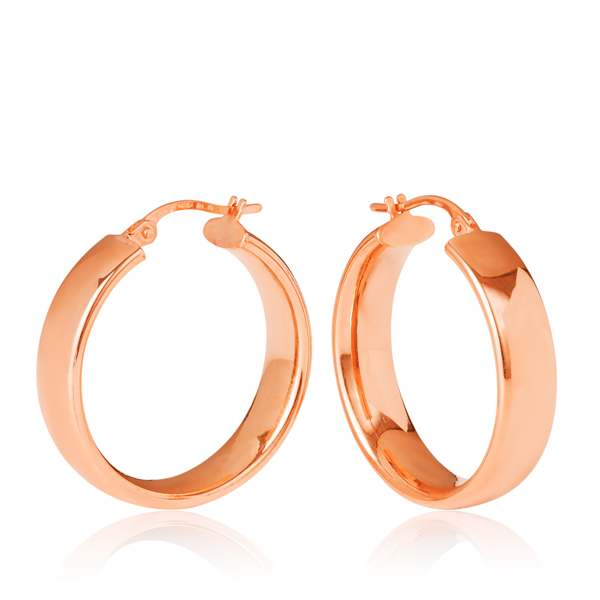 20OBC456-9900 375/- Diameter Hoop Earring, 20OBC456-9900 9R Parini 5.8m Flat Width
