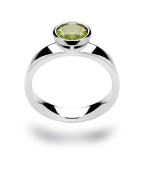 2112054 – 925/- Ring clear, peridot 1.30 ct