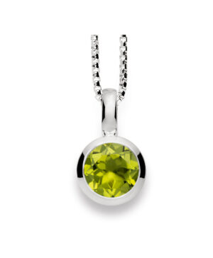 21130 – 925/- Pendant blank, peridot 1.30ct