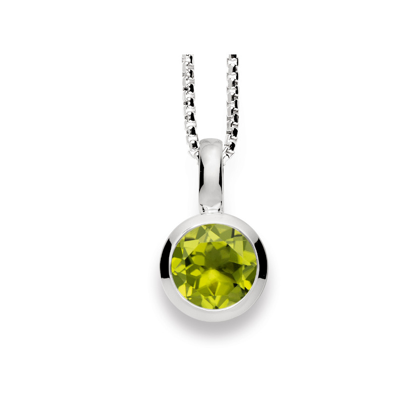 21130 – 925/- Pendant blank, peridot 1.30ct