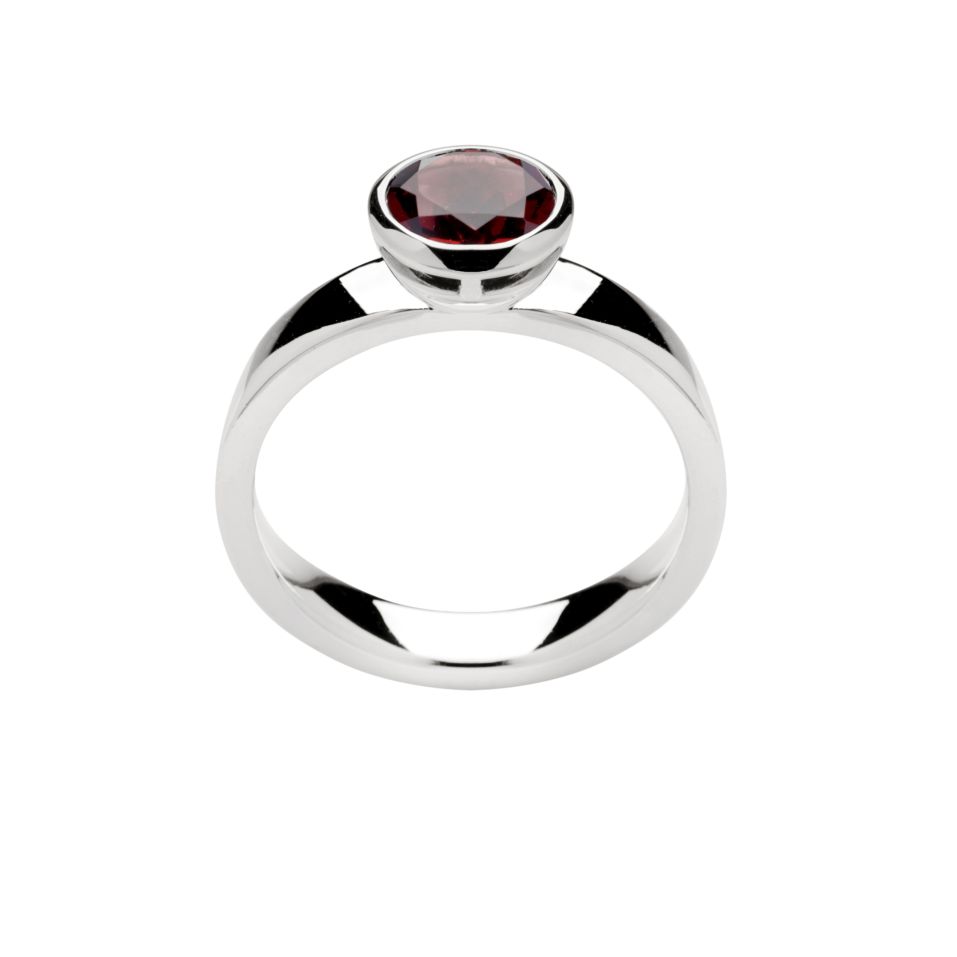 2115056 – 925/- Ring blank, Garnet 1.40 ct