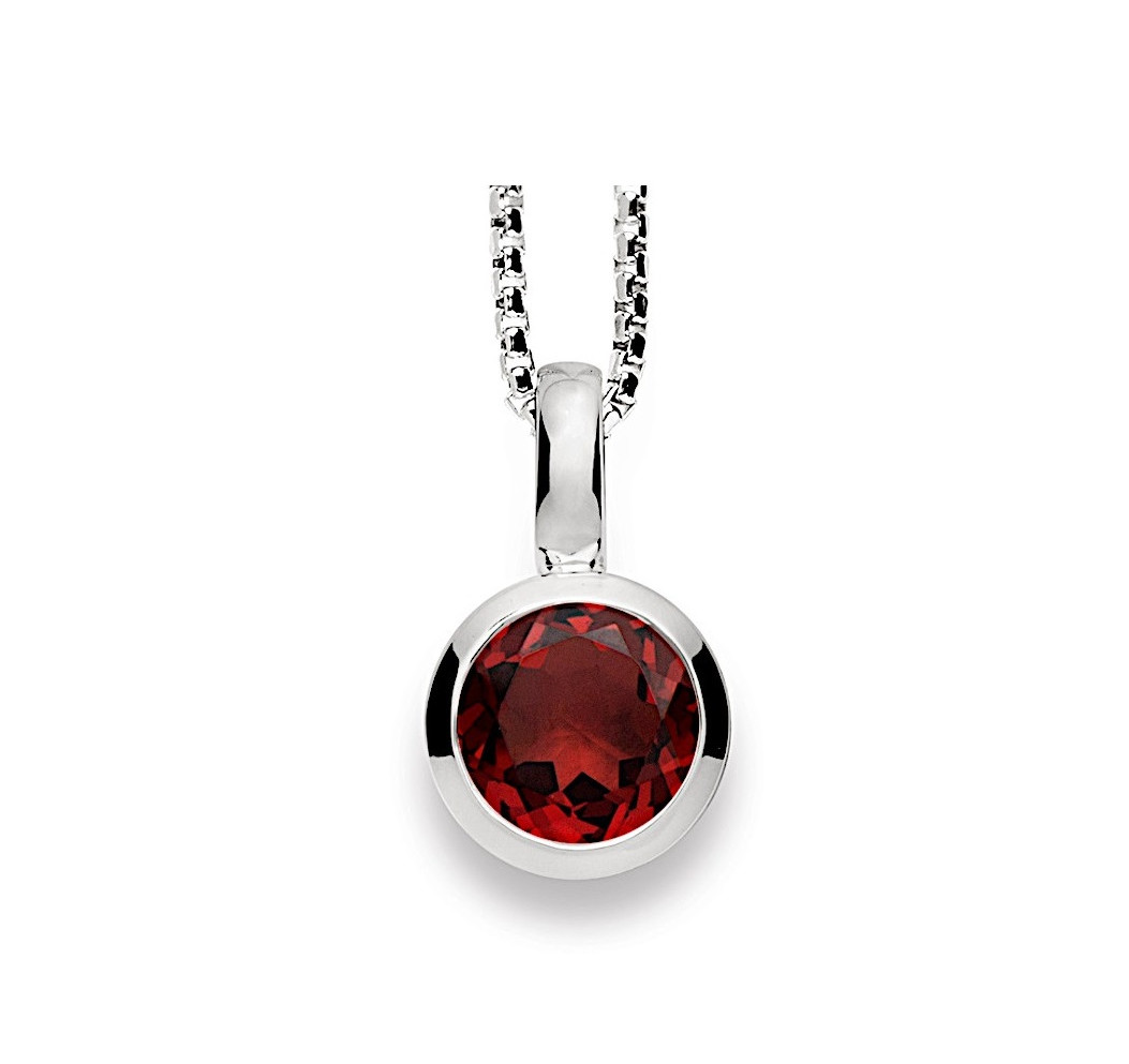 21160 – 925/- Pendant, polished, Garnet 1.40ct
