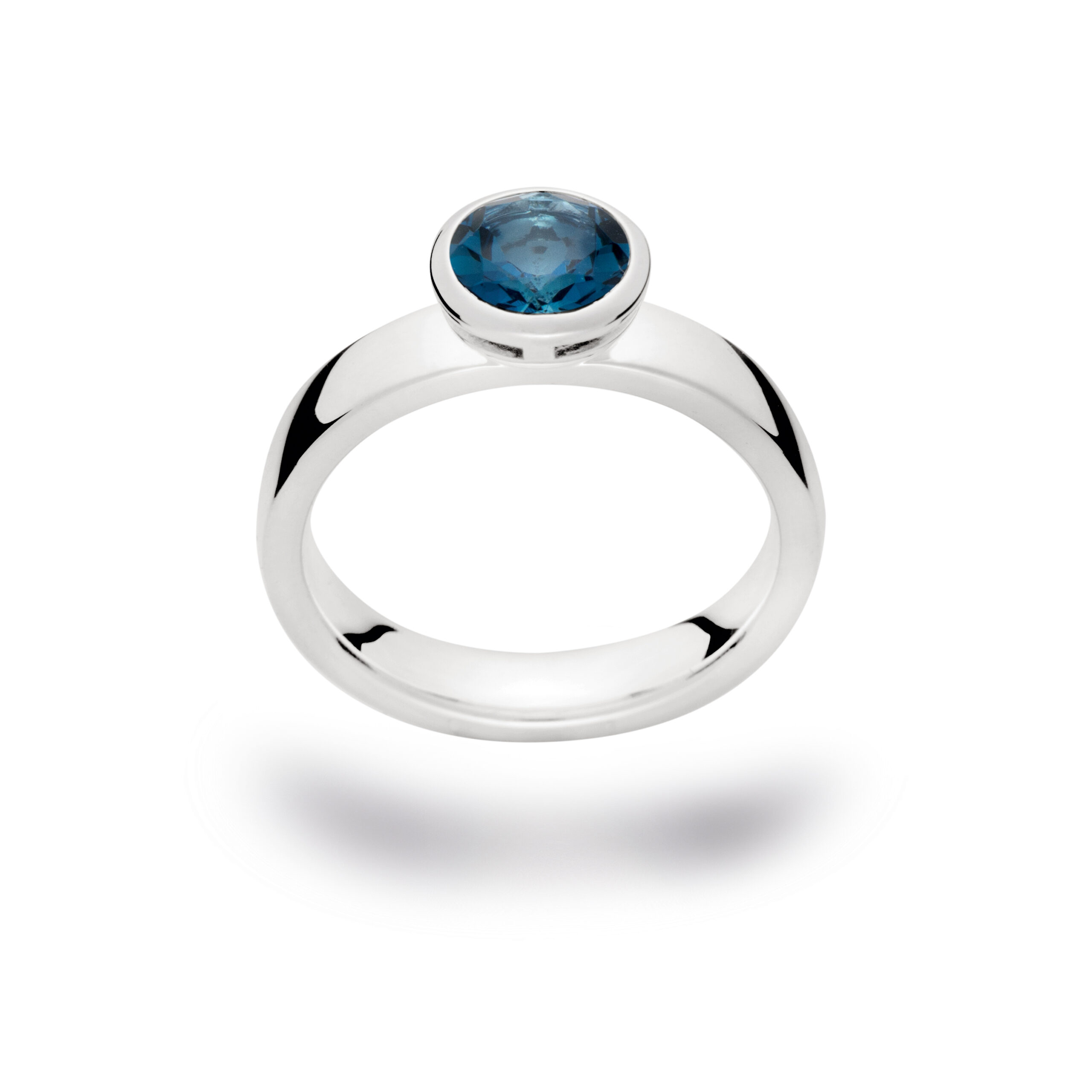 2142058 – 925/- Ring blank, Topaz London Blue 1.62ct