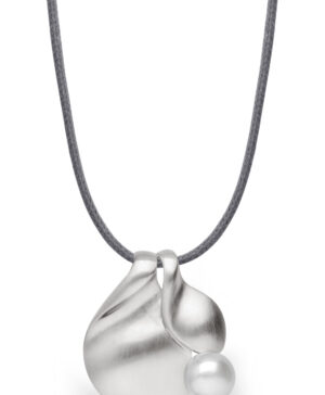 23341 – 925/- Pendant, rho. matt, cultured pearl white