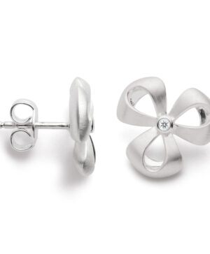 24280 – 925/ - Earrings matte/shiny, DIA. 0.02CT