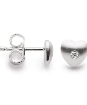 24590 – 925/ - Earrings matte, dia. 0.02ct W-SI