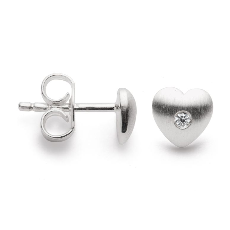 24590 – 925/ - Earrings matte, dia. 0.02ct W-SI