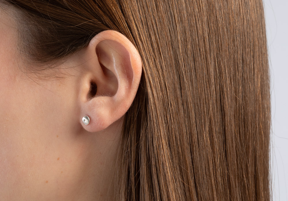 24600 – 925/ - matte earrings, br 0.02ct W-SI