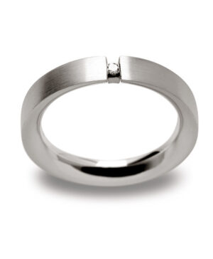 2654051 – 925/- Ring matte, brilliant 0.02ct W-SI
