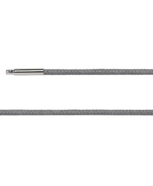 26820 – Grey cotton cord with waxed 925/-Bayonet clasp