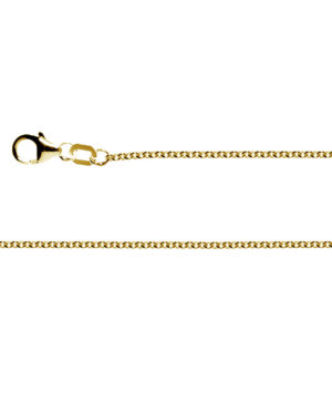 2690045 – 925/- round anchor chain lobster clasp fg 1.5 mm 45cm
