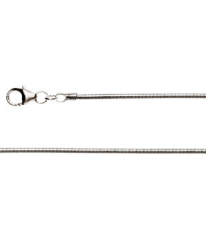 2699050 – 925/- Omega Tonda carabiner lock. 1.6 mm, mat 50 cm