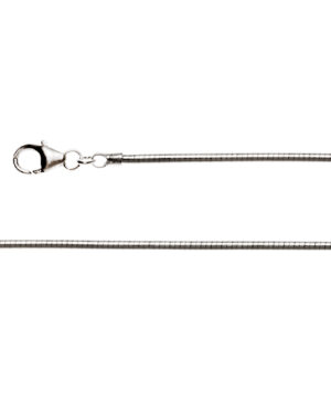 27041 – 925/- Omega Ring Tonda carabiner, rho 2 mm, matt 45cm