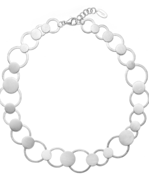 27561 – 925/- necklace, rho. mat, 50cm + 3cm