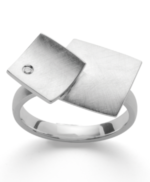 3300058 – 925/- Ring brushed, dia. 0.02ct W-SI