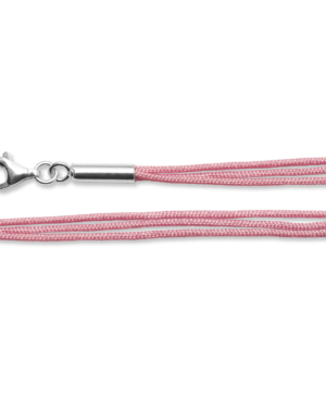 37500 – Cotton ribbon pink 925/- clasp, 45cm + 5cm