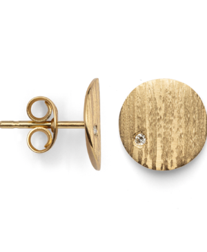 37885 – 750/- earring matte/brushed, brilliant 0.02ct W-SI