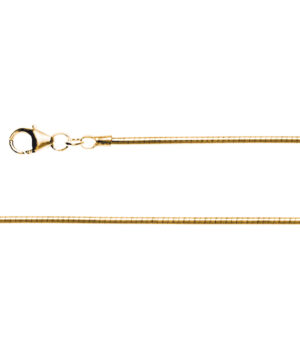 37965 – 750/- Omega Ring Tonda with carabiner 0.8 mm, 45 cm