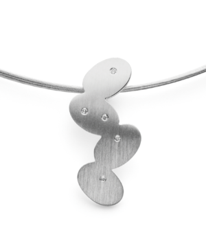 38210 – 925/- Pendant matte, dia.0.025ct W-SI