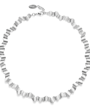38271 – 925/- necklace, rho. matt/brushed, 45cm +3cm
