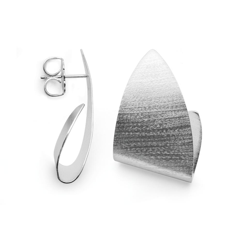 38340 – 925/- Earrings matte/brushed