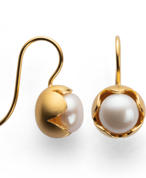 38860 – 925/- earring, matte finish, white cultured pearl 10.42ct