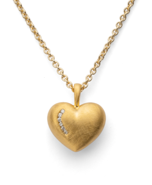 38990 – 925/- Pendant, fg brushed, dia. 0.03ct W-SI