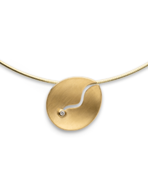 39060 – 925/- Pendant, matte/shiny color, brilliant 0.03ct W-SI