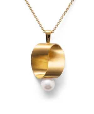 39290 – 925/- Pendant, matte/shiny color, cultured pearl 3.45ct