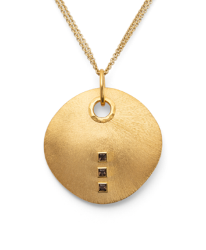 39490 – 925/- Pendant, matte/brushed fg, RQ 0.21ct